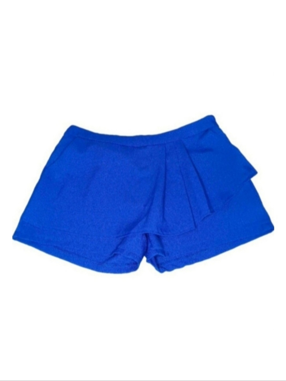 Youlanyasi Royal Blue Dressy Pleated Shorts - Skorts | EUC